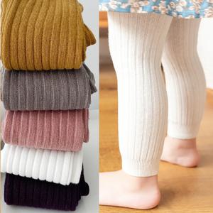 1-6 세 소녀 유아 아기 기본 늑골이있는 스웨터와 레깅스 Footless Tights Kids Little Girls Dress Bottom Top Pants