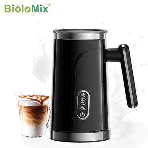BioloMix 자동 냉온 우유 거품 워머, 라떼, 폼 메이커, 핫 초콜릿, 카푸치노용, 4 in 1