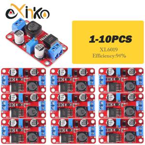 1-10pcs XL6019 5A DC-DC 스텝 업 전원 모듈 부스트 볼트 컨버터 3.3V-35V ~ 5V 6V 9V 12V 24V