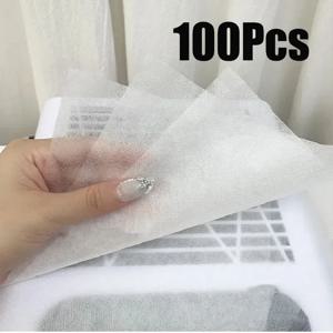 100Pcs 네일 진공 필터 종이 필터 핑크/화이트/블루 콜렉터 네일 진공 청소기 필터 교체 초박형 패브릭 코튼