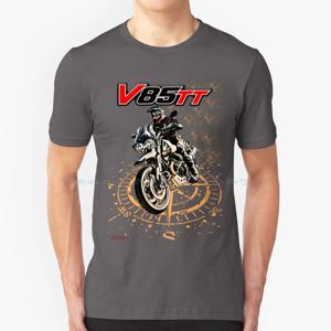 Moto Guzzi Big Trail V85 Tt 윈드로즈 티셔츠, 100% 코튼 티, 미니멀리스트 러브 바이커, 미적인 오토바이 스포츠 Vsco