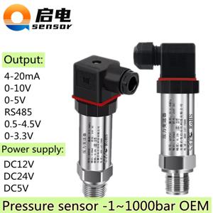 G1/4 압력 센서 0.1bar/5bar/100psi/100Kpa 오일/물/가스 압력 측정 4-20mA 0-10V RS485 0.5-4.5V 압력 트랜스미터