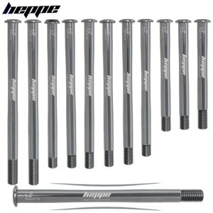 HEPPE MTB 도로 자전거 티타늄 스루 액슬 초경량 자전거 액슬 12x142 12x148 리어 허브 스루 액슬 자전거 포크 12x100 12x110 샤프트