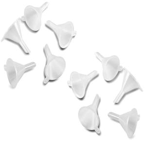 10Pcs 미니 깔때기 여행에 대 한 빈 병 포장 도구를 작성 향수 액체 필수에 대 한 플라스틱 미니 작은 깔때기
