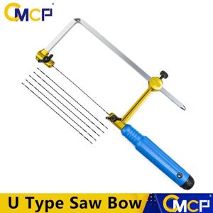 CMCP 조정 가능한 프레임 톱대 U자형 코핑 지그 톱 목공 공예 보석 DIY 수공구 보석공용 톱 프레임