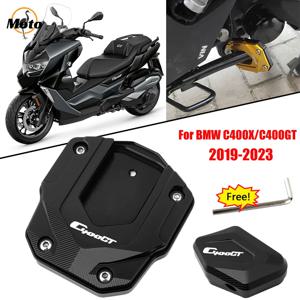 BMW C400GT C400 GT 2019-2023 2022 2021 오토바이 액세서리, 풋 사이드 스탠드 보조 패드 킥스탠드 지지대 플레이트 익스텐시오
