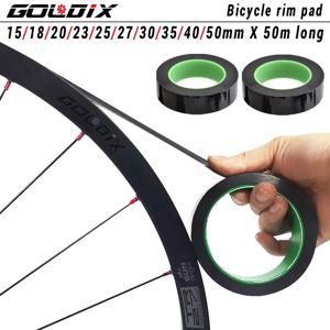 GOLDIX MTB 도로 자전거 튜브리스 림 테이프 15/18/20/23/25/27/30/35/40/50mm MTB/고속도로 자전거 타이어 패드 탄소 섬유 휠 패드