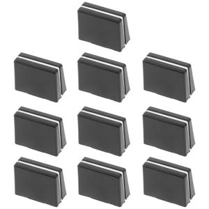 10 Pcs 믹서 페이더 슬라이더 캡 버튼 키캡 전위차계 손잡이 검정색 Abs for