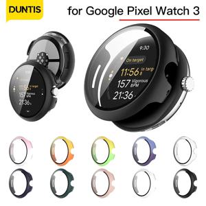 Google Pixel Watch 3용 케이스 + 유리 45mm 41mm PC 올라운드 범퍼 긁힘 방지 보호 커버 + 화면 보호기 액세서리