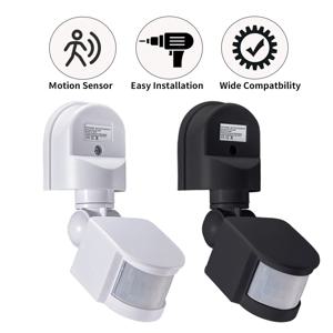 PIR 모션 센서 220V 110V 12V 자동 적외선 센서 이동 감지기 야외 LED 조명 스위치 인간 존재 센서