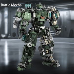 1403pcs 대형 메카 전사 빌딩 블록 세트 배틀 로봇 액션 피규어 모델 키트 성인 청소년 조립 장난감 소년들을 위한 선물