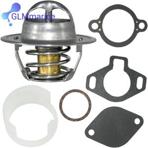 플라스틱 슬리브 포함 온도조절기 키트, MerCruiser V6 V8 4.3L 5L 5.7L 7.4L 807252T5 807252T8 18-3647, 160 °