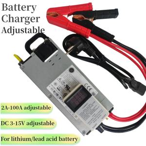 3-15V 3-100A 12V 100A 80A 조정 가능한 충전기 14.6V 100A 12.6v 50A 30A 리튬 이온 배터리 납 산성 배터리 용 리튬 폴리머