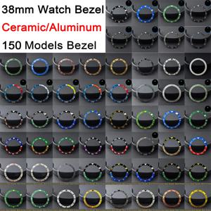 38mm * 30.6mm 남성용 시계 교체용 베젤 카본 파이버 질감 시계 베젤 인서트용 틸티드 세라믹 베젤 인서트
