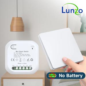 QX-305 자체 전원 필수 조명 스위치 10A 110V-240V 1 갱 키네틱 스위치 무선 원격 제어 스위치