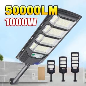 50000LM 1000W/800W/600W 태양 Led 빛 햇빛 야외 강력한 야외 모션 센서 태양 램프 정원 거리 스포트라이트 램프