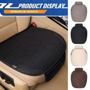 자동차 통기성 아마 시트 커버, 사계절 범용 전면 보호대 커버, 내부 보호 의자 시트 쿠션, 자동차 도구, 1 개