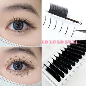 카멜리아 인조 속눈썹 0.05 0.07 LJ LC LB 컬 속눈썹 연장 부드러운 인조 속눈썹 업그레이드 프리미엄 개별 속눈썹