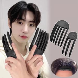 1/2Pcs 간단한 푹신한 머리 뿌리 클립 열 없음 높은 버텍스 헤어 컬러 스타일링 푹신한 여성 남성 볼륨 바람 조각 빗