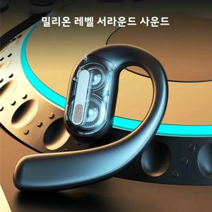 무선 블루투스 헤드폰 풀 오픈 헤드셋 공기 전도 이어훅 이어폰 핸즈프리 소음 차단 Audifonos Sports