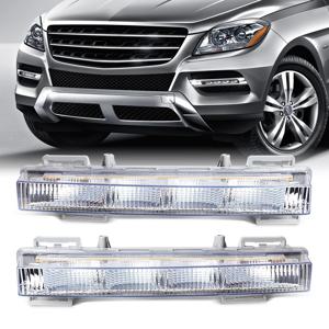 메르세데스 벤츠 W166 ML350 ML400 X204 GLK350 DRL 헤드 라이트 운전 안개 램프 용 2pcs 주간 러닝 라이트 2049065401 2049065501