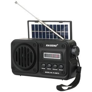 49BTS 무선 블루투스 스피커 MP3 재생 FM 라디오 태양광 충전 비상 라디오 풀 밴드 고감도