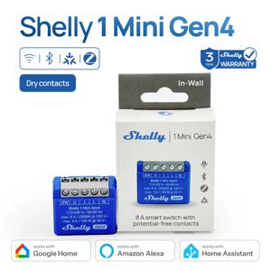 셸리 1 미니 Gen4 지그비 드라이 콘택트 매터 스마트 홈 와이파이 스마트 차고 문 스마트 라이프 컨트롤 알렉사 구글 홈 홈킷