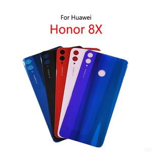 Huawei Honor 8X JSN-AL00/TL00용 배터리 백 커버 유리 패널 하우징 배터리 커버 후면 케이스