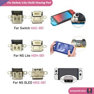 2/5/10pcs 충전 소켓 포트 Type-C 전원 커넥터 Nintendo Switch NS Lite NS OLED 게임 콘솔 용 USB 충전 포트 도크