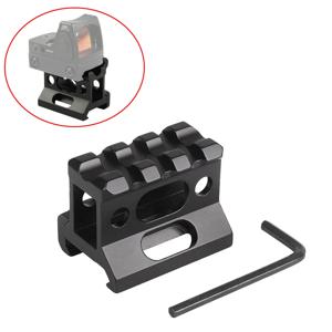 손전등 광학 레이저 ​​마운트 HuntingRed Dot Scope 라이저 레일 마운트 Fla 사냥을위한 1 인치 높이 경량 브래킷