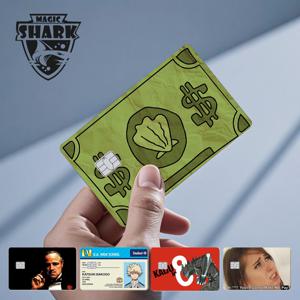 100% 새로운 도착 Conch Money Bow Anime Speend 또는 Save Meme 신용 카드 필름 직불 카드 스티커 스킨