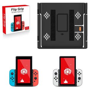 NS OLED/스위치 게임 콘솔 용 그립 플립 수직 브래킷 Nintendo 스위치 액세서리 용 조이스틱 컨트롤러 홀더 스탠드