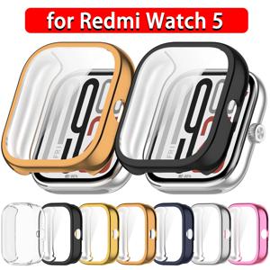 Xiaomi Redmi Watch 5 액세서리 용 TPU 케이스 Redmi Watch 5 커버 케이스 용 올라운드 소프트 범퍼 프레임 화면 보호기 쉘