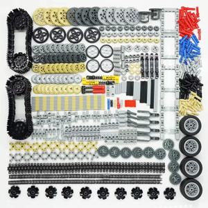768PCS 기술 부품 빌딩 키트, 기어, 액슬, 휠 포함, MOC 자동차 로봇 모델 STEM 장난감용
