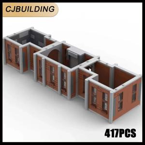 417PCS 유명한 영화 빌딩 블록 세트 MOC-76294 건축 디오라마 기술 벽돌 MOC-200482에 대한 추가 층