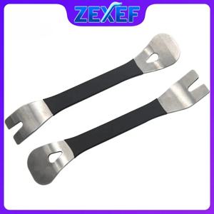 ZEXEF 스테인레스 스틸 버클 Pry 자동차 수정 오디오 플레이트 제거 센터 콘솔 인테리어 도어 패널 도구 펀처