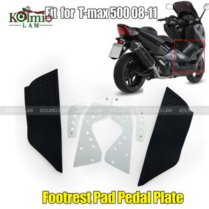 2008 - 2011 YAMAHA TMAX500 TMAX 500 오토바이 앞 발판 페달 보호대 Footpeg 패드 풋 보드 페달 데칼 T-MAX500에 적합