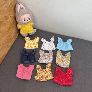 귀여운 미니 인형 반바지 의상 17cm LABUBU 액세서리 반바지 키체인 에어 코튼 속옷 천 인형용
