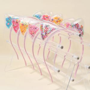 5Pcs 고양이 귀 머리띠 귀여운 스타 빛나는 스팽글 Hairbands 달콤한 PVC 귀 공주 헤어 밴드 선물 어린이 패션 머리 장식 액세서리
