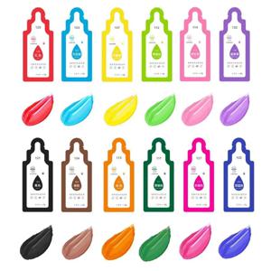 12색 베이킹 색소 세트, 케이크 장식용 퐁당 마카롱 쿠키 아이싱 크림, 수성 및 유성 모두 사용 가능