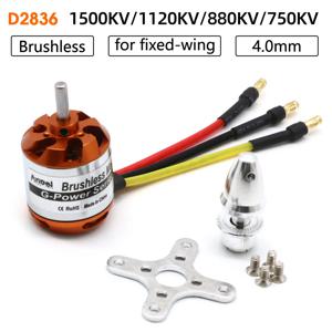 RC 모터 D2836 750KV 1500KV 880KV 1120KV 2-4S 브러시리스 아웃러너 모터 (RC 비행기 헬리콥터 모델용)