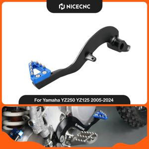 NICECNC For Yamaha YZ 125 YZ125 YZ250 2005-2024 YZ125X 2017-2023 YZ250X 2016-2023 조정 가능한 단조 알루미늄 브레이크 페달 레버
