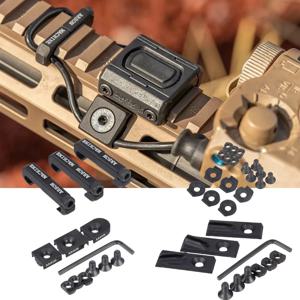 M300 M600 PEQ-15 전술 조명 케이블 관리용 피카티니 레일용 Arson Machine 원격 스위치 케이블 클립 와이어 가이드 시스템