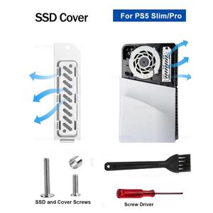 PS5 슬림/프로 게임 콘솔 M.2 SSD 확장 슬롯 방열 통기성 구멍 알루미늄 방열 케이스용 SSD 방열판 먼지 커버