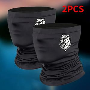 1pc/2pcs 프린트 넥 게이터 스카프, 방풍 발라클라바, 낚시 러닝 마스크. 다용도 넥 게이터, 스포츠, 방풍, 방진