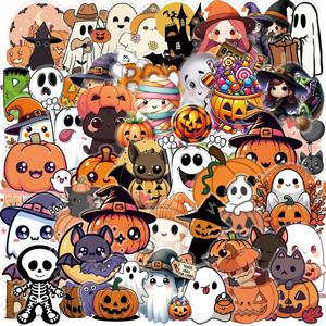 50PCS 새로운 할로윈 투명 스티커-휴대폰, 수하물, 저널 및 선물 상자용 DIY 장식 AnimeWorlds Store