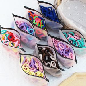 50/100Pcs 헤어 밴드 소녀 캔디 컬러 탄성 고무 밴드 헤어 밴드 어린이 아기 머리띠 Scrunchie 어린이 헤어 액세서리