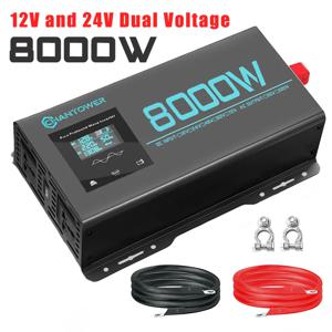 순수 사인파 인버터 12V 220V 1000W 1600W 2200W 3000W 4000W 5000W 6000W 8000W DC-AC 전력 변환기 자동차 태양광 인버터