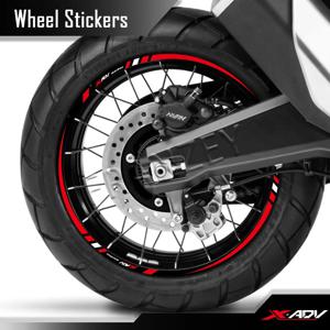 반사 오토바이 휠 스티커 17″15″ 림 데칼 허브 스트라이프 테이프 액세서리 X-ADV 750 XADV750 어드벤처용 방수