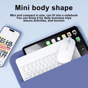 2025 새로운 블루투스 무선 키보드 마우스 IOS 안드로이드 윈도우 태블릿용 아이패드 미니 프로 키보드 다기능 작동